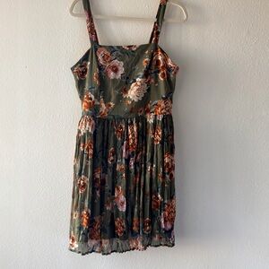 Xhilaration Olive Smocked Top